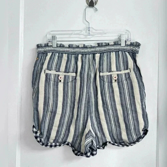 Anthropologie Pilcro Everyday Striped Shorts in Blue Motif New W/Tag Size 31 - Picture 5 of 5
